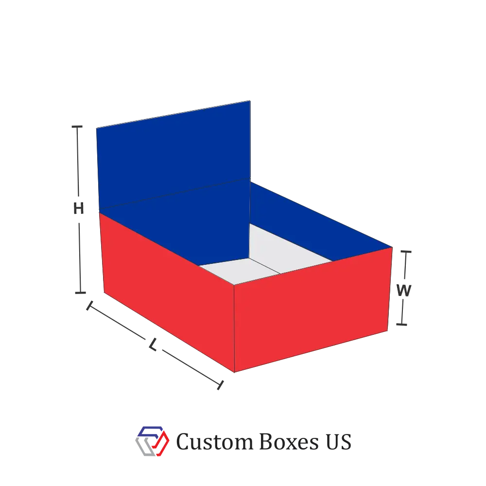 1-2-3 Bottom with Display Lid packaging box