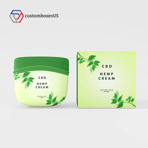 Custom CBD  Hemp Cream Packaging Boxes