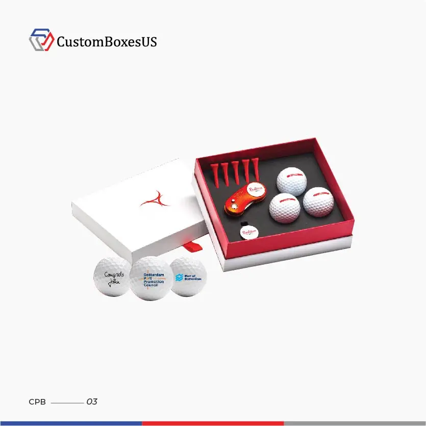 Custom Printed Golf Ball Packaging Design Boxes
