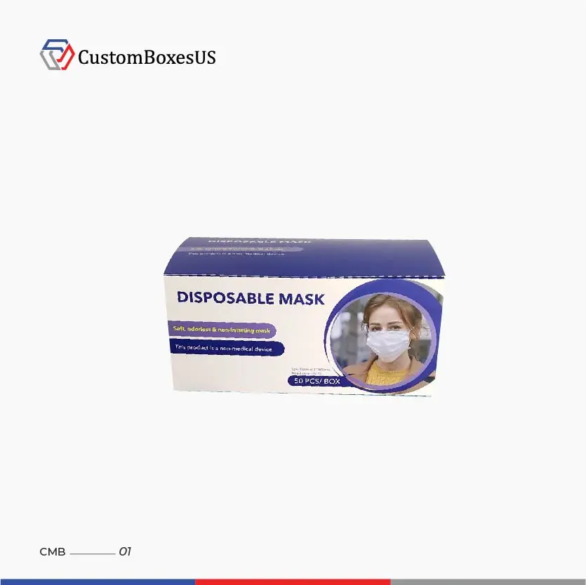 Custom Printed Surgical Mask Packaging Boxes