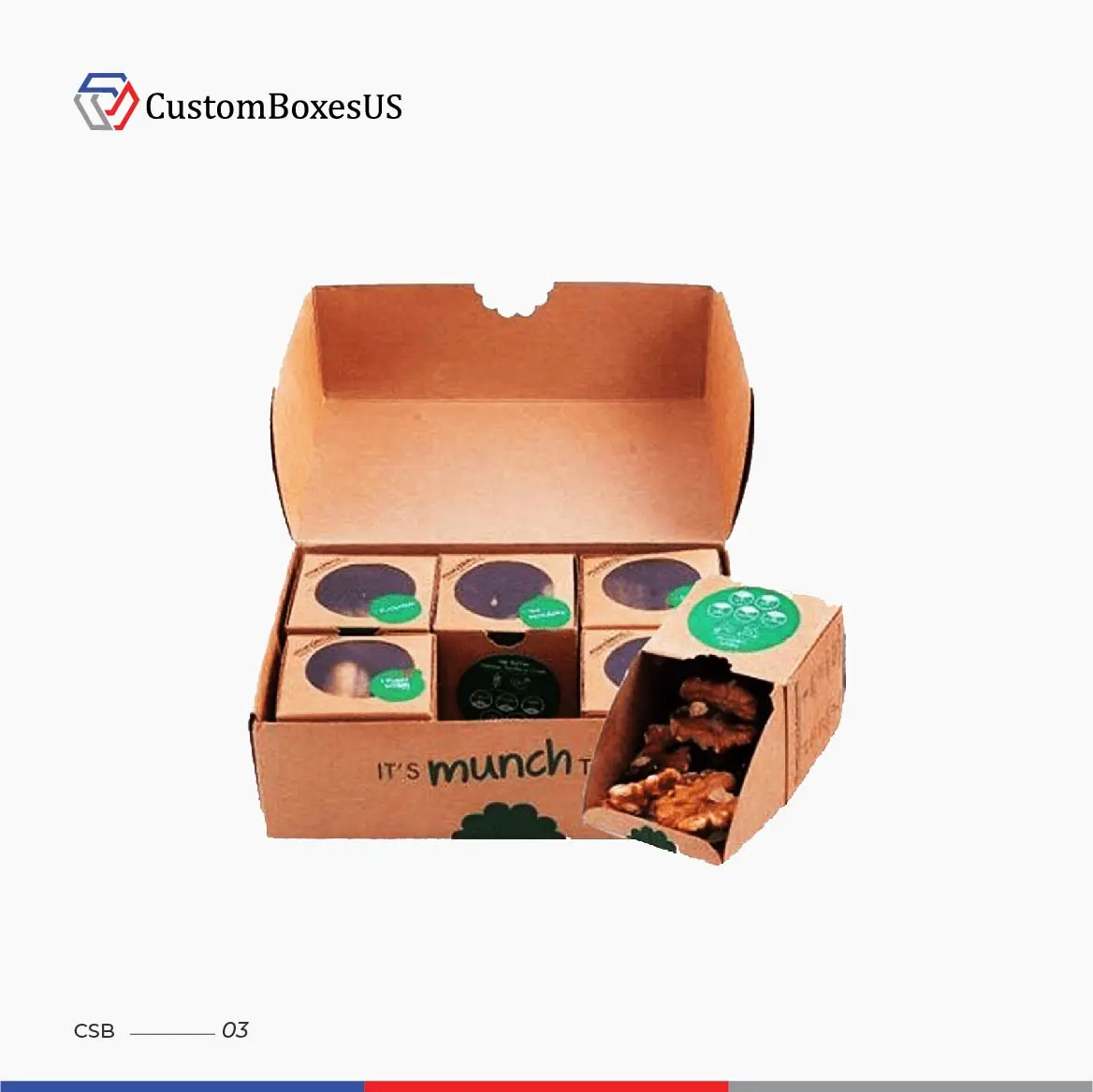 Custom Snack Printed Boxes