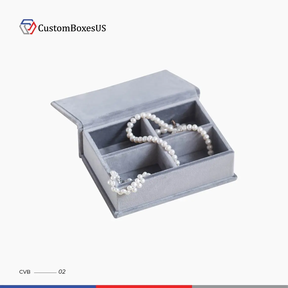 Custom velvet jewelry Packaging Boxes